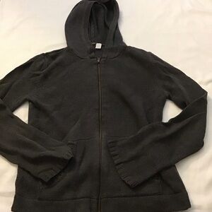 BP Hooded Grey Zip Up Sweater